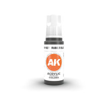 Farba AK11027 Rubber Black 3Gen Acrylics, AK Interactive, 17 ml AK INTERACTIVE