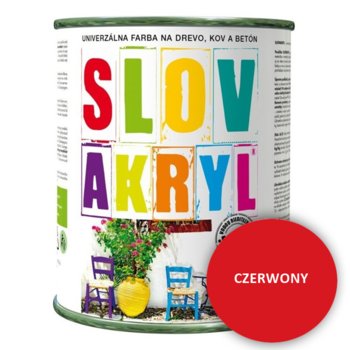 Farba Akryl Kryjąca Do Mebli Bezp. Czerwony; 0,75 L - No Brand