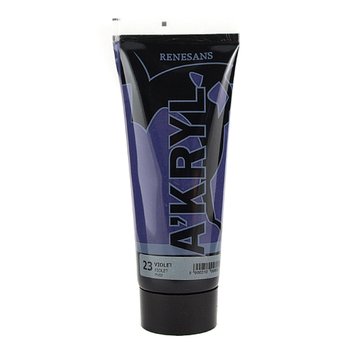 Farba akrylowa Akryl 200 ml fioletowa - Renesans