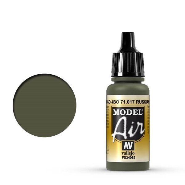 thumbnail interactive-video image 1 of Vallejo Model Air 71.017 Acrylic Paint | Russian Green FS 34082 | 2018, Made In Spain 1 of 2
