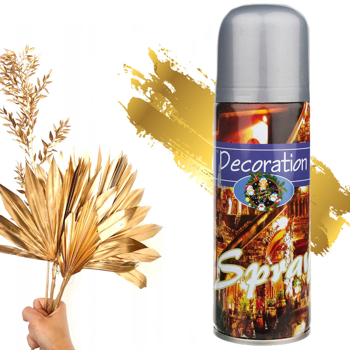 FARBA DEKORACYJNA ZŁOTY SPRAY OZDOBNY DEKORACYJNY DECOUPAGE