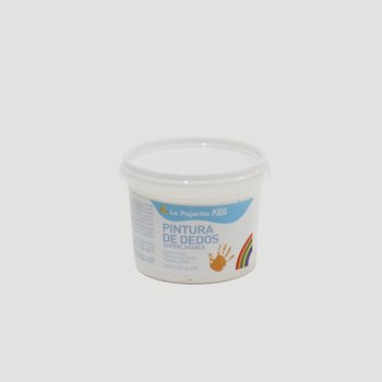 Farba do malowania palcami, 100 ml, biała - La Pajarita