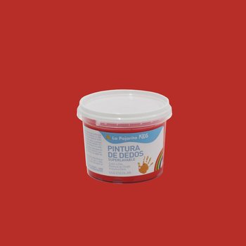 Farba do malowania palcami, 100 ml, czerwona - La Pajarita