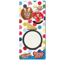 Farba do malowania twarzy z gąbką, biała, 9 g