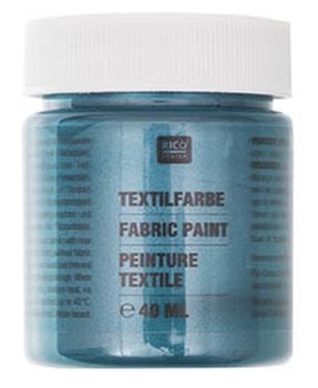Farba do tkanin, 40 ml, Petrol Perłowy