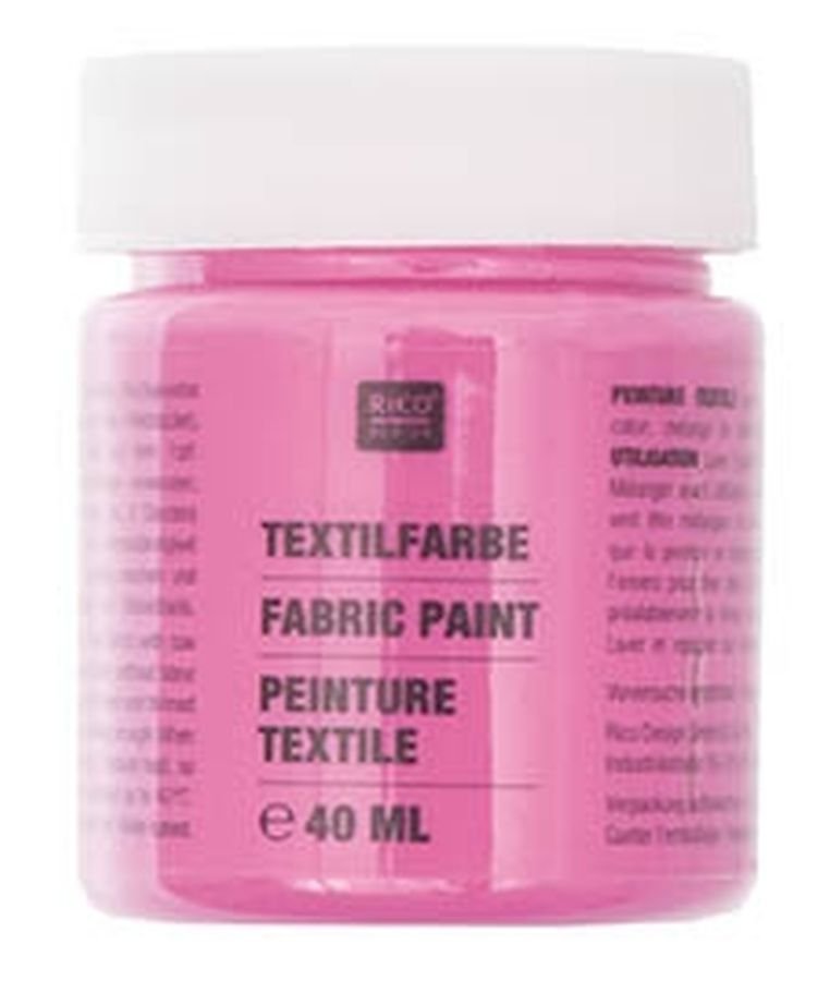 Farba Do Tkanin Na Zimno Farba do tkanin, 40 ml, Różowy - | Sklep EMPIK.COM