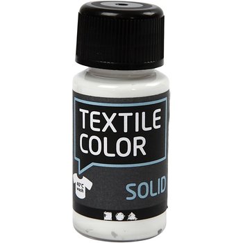 Farba do tkanin ciemnych, 50 ml, biała - Creativ Company