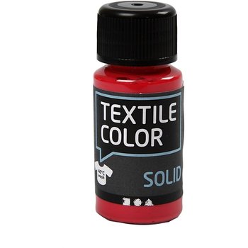 Farba do tkanin ciemnych, 50 ml, czerwona - Creativ Company