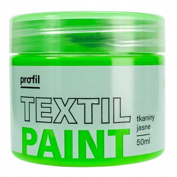 Farba do tkanin jasnych PROFIL 50ml zieleń fluo - Profil