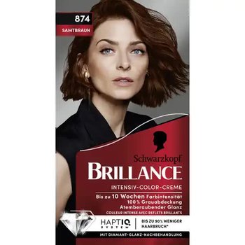 Farba do włosów jedwabisty brąz Schwarzkpf Brillance 874 - Schwarzkopf