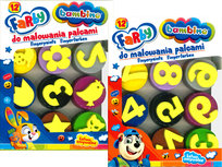 Farba Farbki Do Malowania Palcami Bambino 12 Intensywnych Kolorów Dla Dziec Bambino