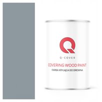 FARBA KRYJĄCA DO DREWNA DRZWI RENOWACJI RAL 7001 SZARY BŁĘKITNY SATYNA 1L