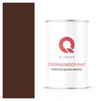 FARBA KRYJĄCA DO DREWNA DRZWI RENOWACJI RAL 8016 BRĄZOWY CIEPŁY PÓŁMAT 1L