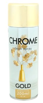 Farba Lakier w Sprayu Dekoracyjna Chromowana 200Ml Złota - Inny producent