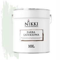 FARBA LATEKSOWA KOLOR BIEL ZŁAMANA W ZIELEŃ H1881 10L GŁĘBOKI MAT DO ŚCIAN