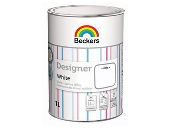 Farba lateksowa matowa biała Beckers 1l - Beckers