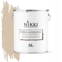 FARBA LATEKSOWA PLAMOODPORNA KOLOR BEŻOWY H4155 5L GŁĘBOKI MAT DO ŚCIAN