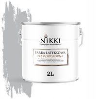 FARBA LATEKSOWA PLAMOODPORNA KOLOR SZARY H1050 2L GŁĘBOKI MAT DO ŚCIAN