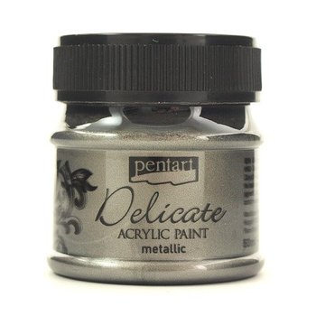 Farba metaliczna Delicate 50 ml - antyczne srebro - Pentart