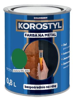 Farba Na Metal 3W1 Korostyl Zielony Ral 6002 0,8L Goldmurit - Goldmurit