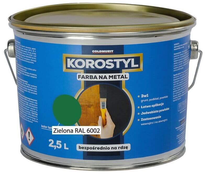 Farba Na Metal 3W1 Korostyl Zielony Ral 6002 2 5L Goldmurit Goldmurit Sklep EMPIK COM