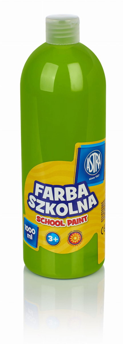 Zdjęcia - Rysowanie Astra Farba plakatowa szkolna limonkowa  1000 ml 