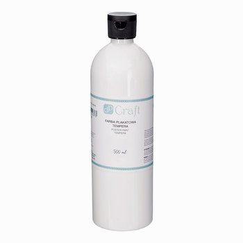 Farba Plakatowa Tempera, 500 Ml White Dpcraft - dpCraft