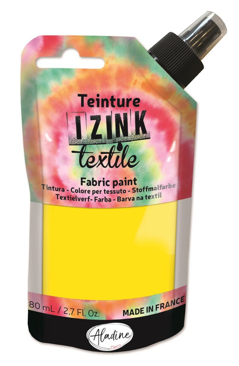 Farba płynna do tkanin 80ml Żółta-Zdjęcie-0