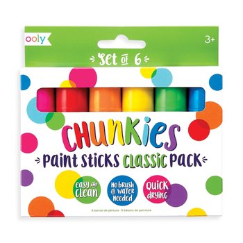 Farba w kredce, Chunkies Classic, 6 kolorów - Kolorowe Baloniki