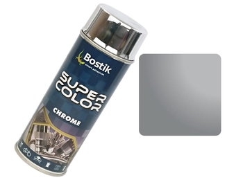 Farba w sprayu Super Color Chrome Srebrna 400ml - Bostik / Den Braven