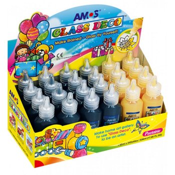 Farba Witrażowa Tubka 22Ml Glass Deco Amos Kontur - KW TRADE