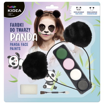 Farbki do twarzy zestaw z opaską Panda - KIDEA