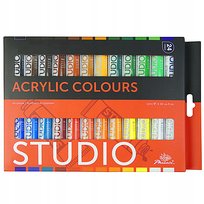 Farby akrylowe Phoenix zestaw 24 szt. 24 podstawowe i popularne kolory