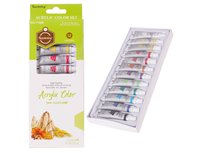 Farby Akrylowe W Tubkach Zestaw 12 Sztuk 6Ml