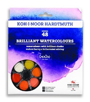 Farby akwarelowe BRILLANT 48 kolorów - Koh-I-Noor