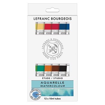 Farby akwarelowe w tubkach L&B, 12 x 10 ml - Winsor & Newton