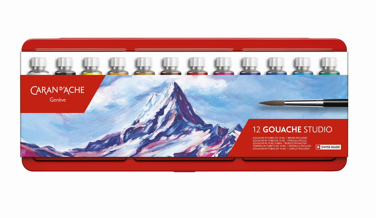 Caran d'Ache Gouache studio set 15 kleuren