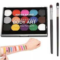 FARBY DO TWARZY ZMYWALNE FARBKI DO MALOWANIA CIAŁA ZESTAW 15 KOLORÓW DZIECI