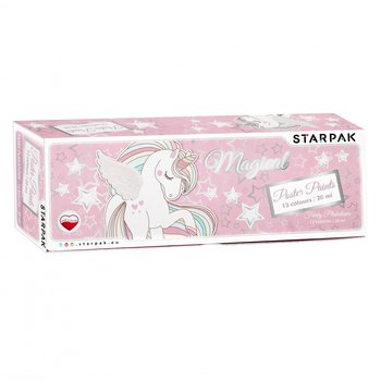 Farby Plakatowe 12kolorów 20ml. Unicorn Starpak 472915 - Starpak