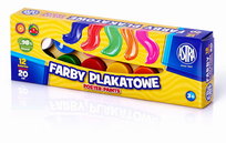 Farby plakatowe Astra 12 kolorów Astra