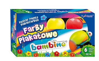 Farby plakatowe, Bambino, 6 kolorów - Bambino