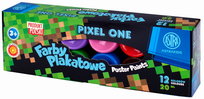 Farby plakatowe Pixel One 12 kolorów 20 ml
