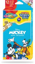 Farby, tempera w tubach, Colorino Kids, Mickey, 12 kolorów, 12 ml