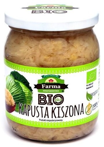 Farma Świętokrzyska Kapusta Kiszona Bezglutenowa Bio 480 G 420 G Farma ŚwiĘtokrzyska Sklep 8763