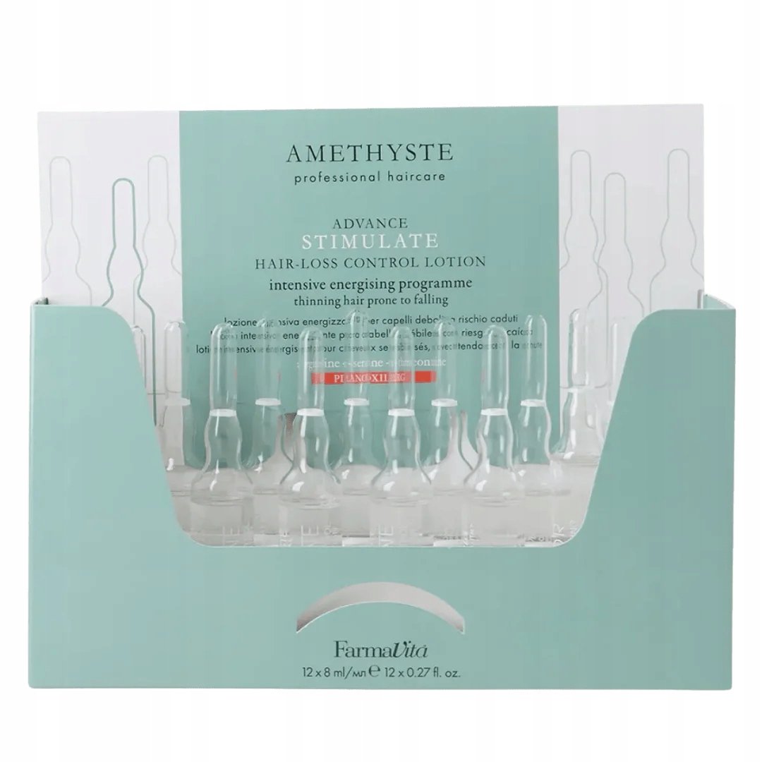 Empik FarmaVita - Amethyste Advance Stimulate-Hair Loss Control Lotion 12x8 ml