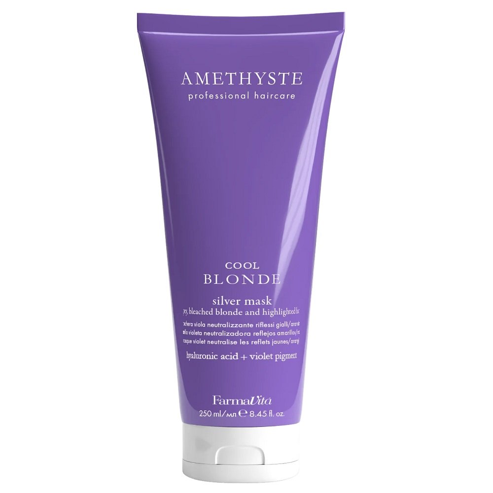 Empik Farmavita Amethyste Cool Blonde maska do włosów siwych i rozjaśnianych 250ml