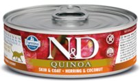 Farmina N&D Quinoa Feline Skin & Coat Herring 80g