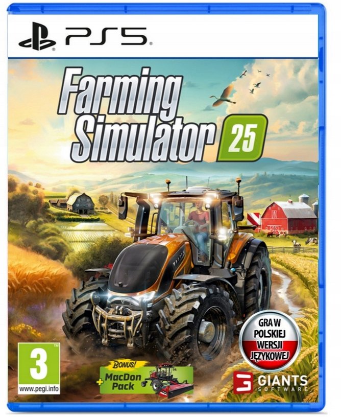 Farming Simulator 25 PS5 + MacDon Pack po Polsku NOWA