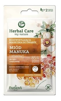 Farmona, Herbal Care, maseczka rozświetlająca do twarzy Miód Manuka, 2x5 ml - Farmona