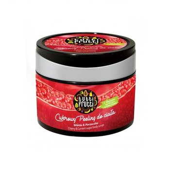 Farmona, Tutti Frutti, cukrowy peeling do ciała Wiśnia & Porzeczka, 300 g - Farmona